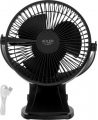 Adler Rechargeable Clip-on Desk Fan | AD 7342 | Table Fan | Black | Diameter 15.5 cm | Number of speeds 3 | Oscillation | 5 W