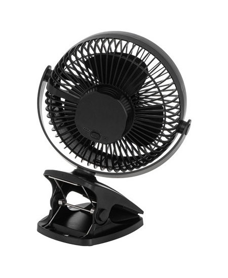 Adler Rechargeable Clip-on Desk Fan | AD 7342 | Table Fan | Black | Diameter 15.5 cm | Number of speeds 3 | Oscillation | 5 W
