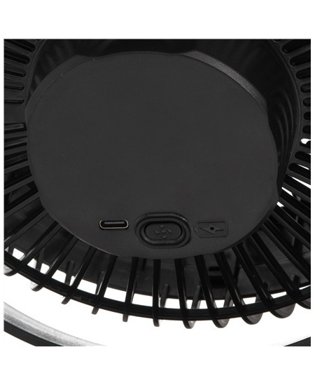 Adler Rechargeable Clip-on Desk Fan | AD 7342 | Table Fan | Black | Diameter 15.5 cm | Number of speeds 3 | Oscillation | 5 W