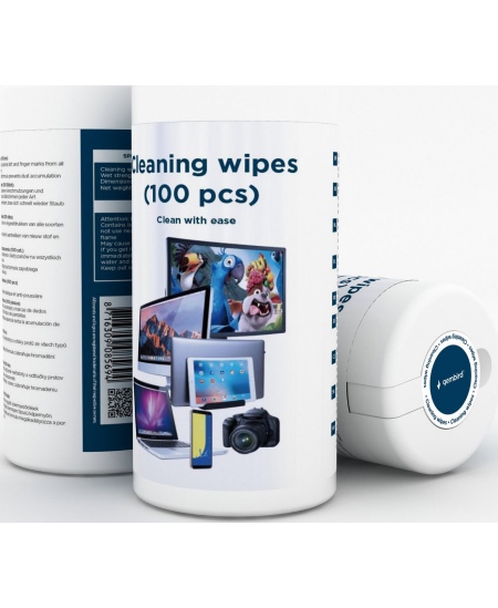 Gembird CK-WW100-01 Cleaning wipes, 100 pcs, LCD and TFT Screens