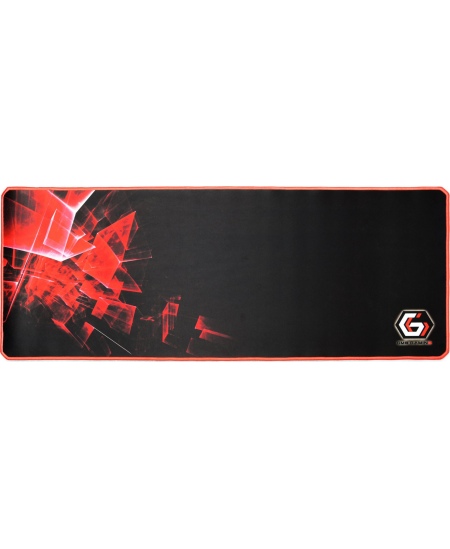 Gembird Gaming mouse pad PRO, extra large, Black/Red, Extra wide pad surface size 350 x 900 mm