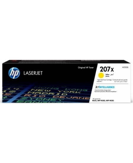 HP 207X (W2212X) Lazerinė kasetė, Geltona