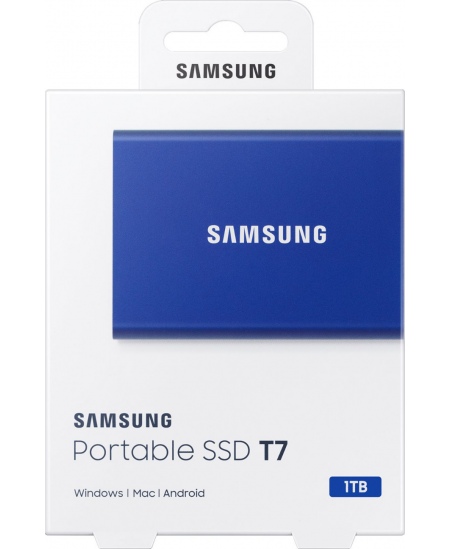 Samsung Portable SSD T7 1000 GB, USB 3.2, Blue