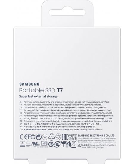 Samsung Portable SSD T7 1000 GB, USB 3.2, Blue