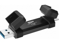 Silicon Power Portable External SSD | DS72 | 1000 GB | USB Type-A, USB Type-C 3.2 Gen 2 | Black