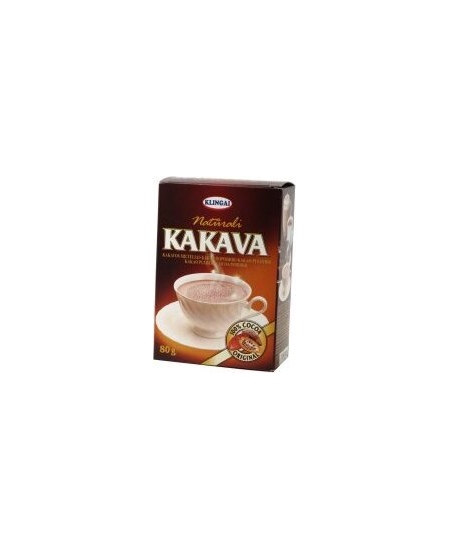 Natūrali kakava KLINGAI, 80 g