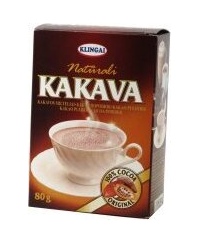 Natūrali kakava KLINGAI, 80 g