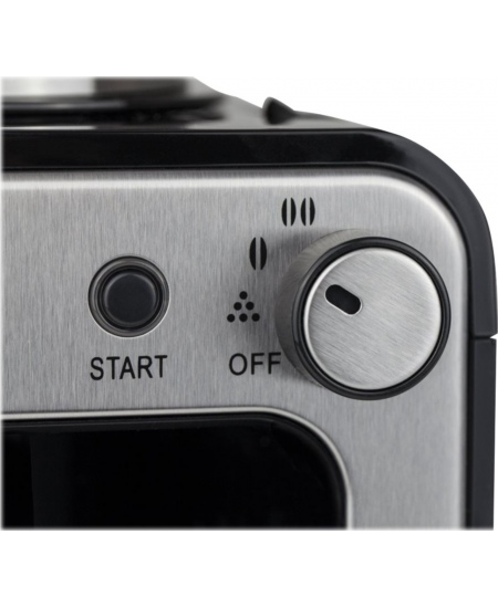 Caso | Design Compact Coffee Maker with Grinder | Pump pressure Not applicable bar | Manual | 600 W | Black/Stainless steel