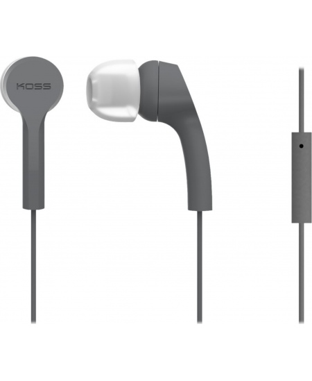 Koss Headphones KEB9iGRY Wired, In-ear, Microphone, Gray