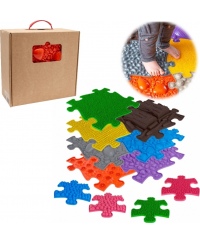 WOOPIE Mata Sensoryczna Ortopedyczna Puzzle 7 el. + 4 małe