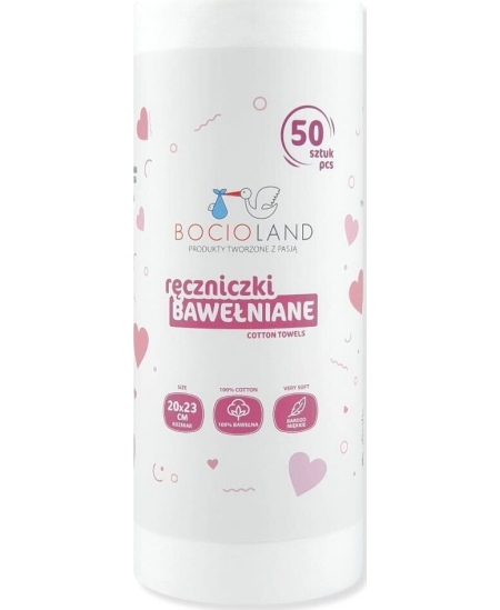 Medvilninis rankšluostis BOCIOLAND, ritinėlis 20x23