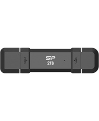 Silicon Power Portable External SSD | DS72 | 2000 GB | USB Type-A/USB Type-C 3.2 Gen 2 | Black