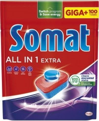 Indaplovių tabletės "SOMAT ALL IN ONE Extra" 100vnt.
