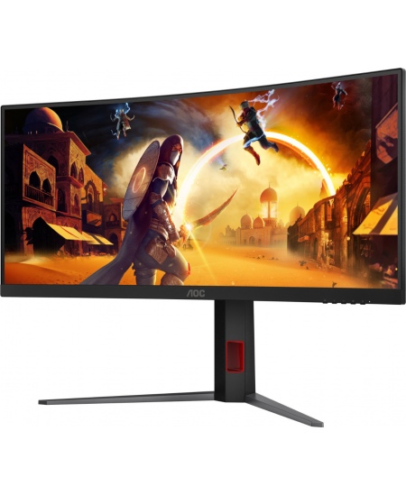 AOC CU34G4Z | 34 " | Fast VA | WQHD | 21:9 | 240 Hz | 1 ms | 3440 x 1440 pixels | 450 cd/m² | HDMI ports quantity 2 | Blac
