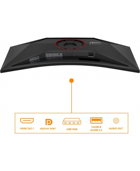 AOC CU34G4Z | 34 " | Fast VA | WQHD | 21:9 | 240 Hz | 1 ms | 3440 x 1440 pixels | 450 cd/m² | HDMI ports quantity 2 | Blac
