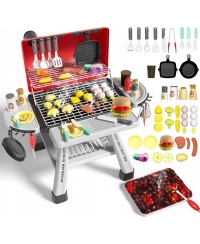 WOOPIE Grill Barbecue Kuchnia Ogrodowa Interaktywna Para LED Zestaw XL 41 el.