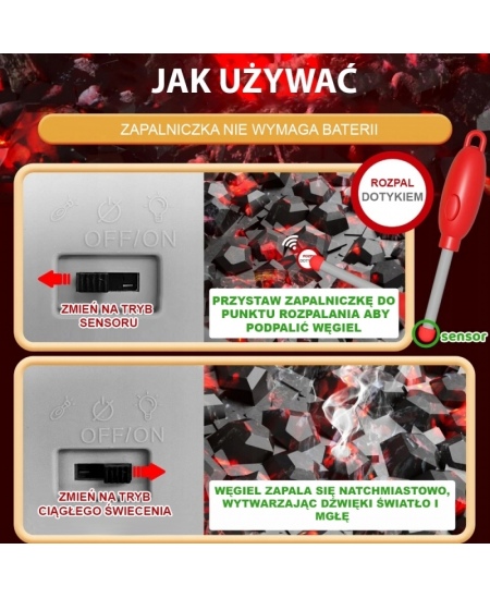 WOOPIE Grill Barbecue Kuchnia Ogrodowa Interaktywna Para LED Zestaw XL 41 el.