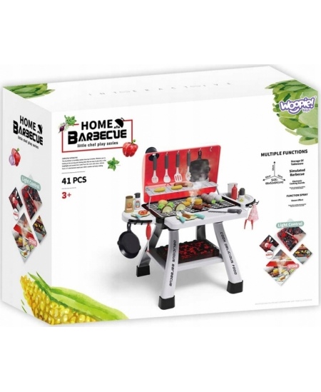 WOOPIE Grill Barbecue Kuchnia Ogrodowa Interaktywna Para LED Zestaw XL 41 el.