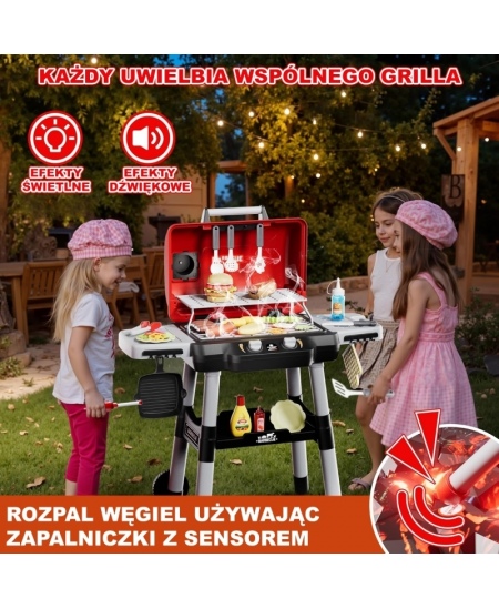 WOOPIE Grill Barbecue Kuchnia Ogrodowa Interaktywna LED Zestaw XL 31 el.