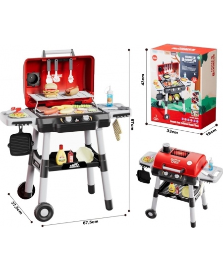 WOOPIE Grill Barbecue Kuchnia Ogrodowa Interaktywna LED Zestaw XL 31 el.