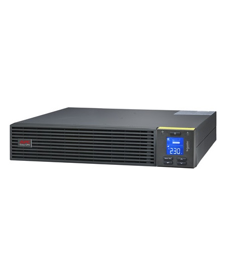 Schneider Electric Easy UPS, Rackmount 2U, Intelligent Card Slot, LCD, W/Rail Kit | SRV1KRIRK-E | 1000 VA | 900 W