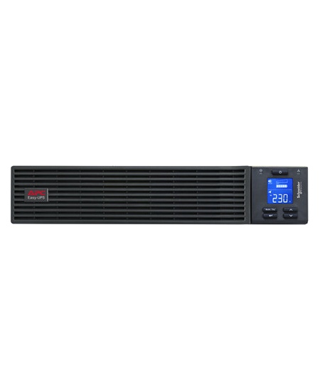 Schneider Electric Easy UPS, Rackmount 2U, Intelligent Card Slot, LCD, W/Rail Kit | SRV1KRIRK-E | 1000 VA | 900 W