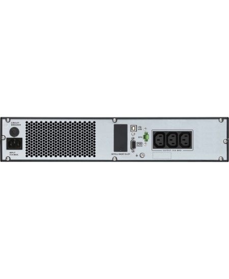 Schneider Electric Easy UPS, Rackmount 2U, Intelligent Card Slot, LCD, W/Rail Kit | SRV1KRIRK-E | 1000 VA | 900 W