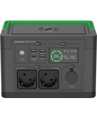 APC OffGrid Portable Power Station 330, 230V, 332Wh Lithium-ion, LCD, 2 CEE 7/3 Schuko outlets, Sinewave, 3 USB-A, 1 USB-C, Wire