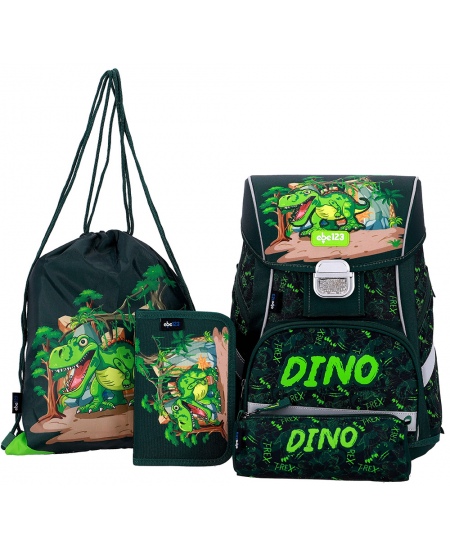 Kuprinė su priedais ABC123 Dino, 4 dalių