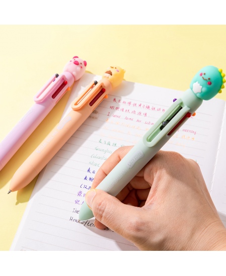 6 spalvų tušinukas SQUISHY 2, įvairių dizainų