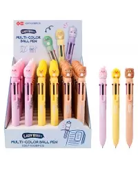 6 spalvų tušinukas SQUISHY 3, įvairių dizainų