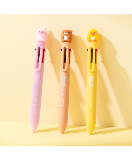6 spalvų tušinukas SQUISHY 3, įvairių dizainų