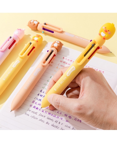 6 spalvų tušinukas SQUISHY 3, įvairių dizainų