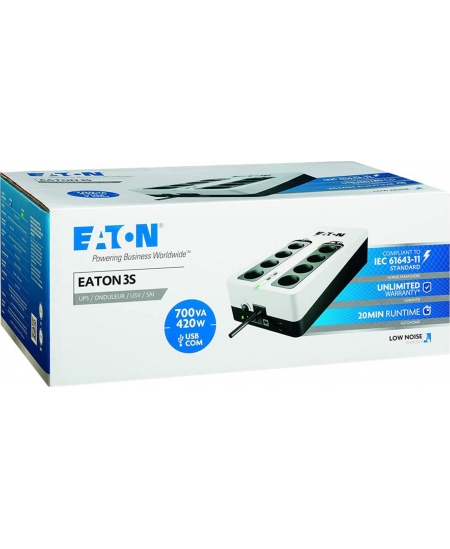 Eaton UPS 3S 700 DIN 700 VA, 420 W, Off line