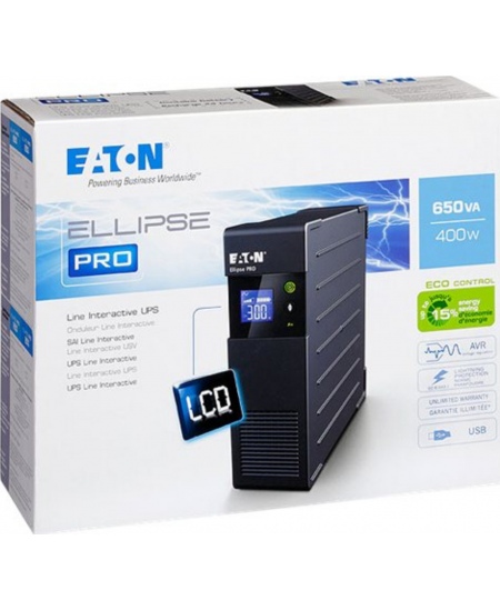 Eaton | Ellipse PRO UPS DIN | ELP1600DIN | 1600 VA | 1000 W