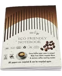 Sąsiuvinis siūtas SM-LT ECO Art, A6, 48 lapų, langeliais