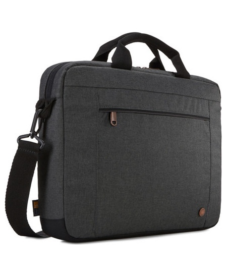 Case Logic | Era Attaché | Fits up to size 14 " | Messenger - Briefcase | Obsidian | Shoulder strap