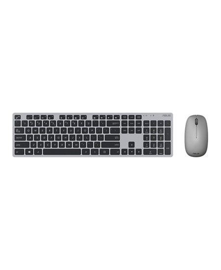 Asus W5000 Keyboard and Mouse Set, Wireless, Mouse included, EN, Grey