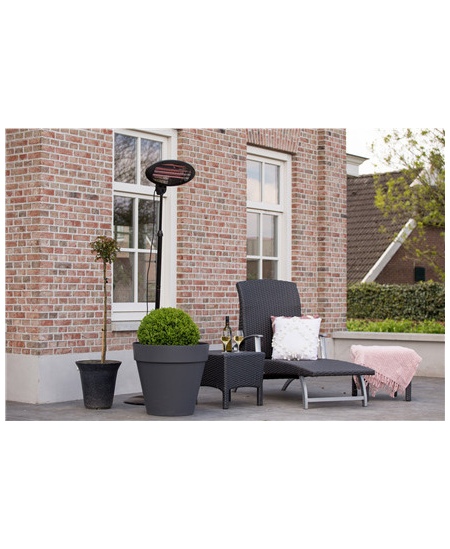 SUNRED | Heater | SMQ2000A, Elekra Quartz Standing | Infrared | 2000 W | Black | IP34