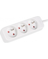 Lanberg Cable Power Strip, 3X French Outlets Quality-Grade Copper, 1.5 m | PS0-03E-0150-W
