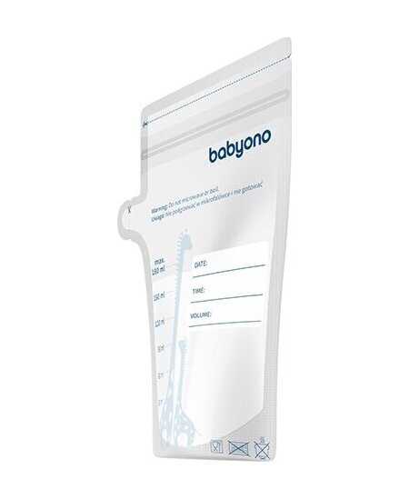 BabyOno maišeliai motinos pienui laikyti užšaldyti 30 vnt.x180 ml, 1084