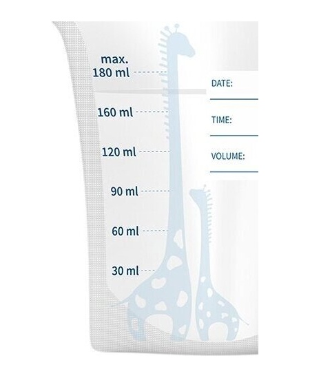 BabyOno maišeliai motinos pienui laikyti užšaldyti 30 vnt.x180 ml, 1084