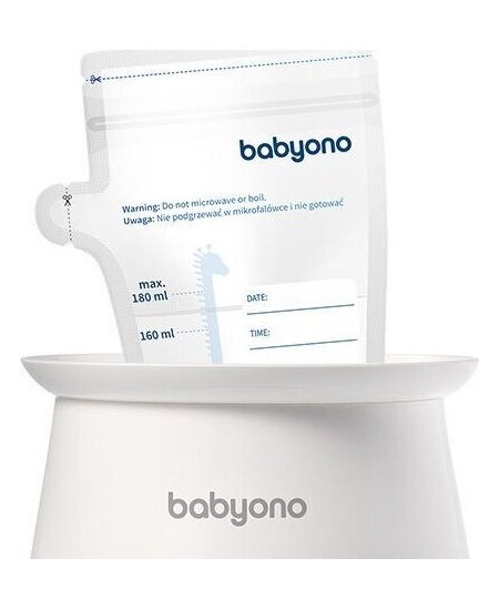 BabyOno maišeliai motinos pienui laikyti užšaldyti 30 vnt.x180 ml, 1084