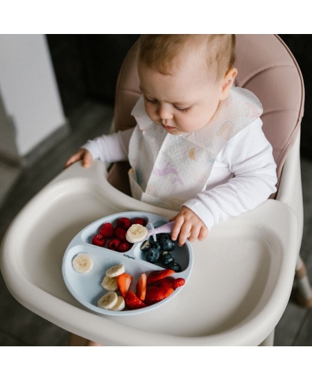 Babyono lėkštutė silikoninė neslystanti mėlyna 1482/01