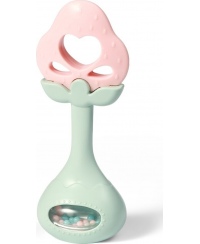 Babyono lavinamasis kramtukas su barškučiu braškė 499/03