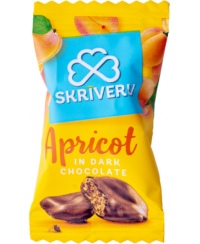 „SKRĪVERU“ abrikosai juodajame šokolade, 1 kg