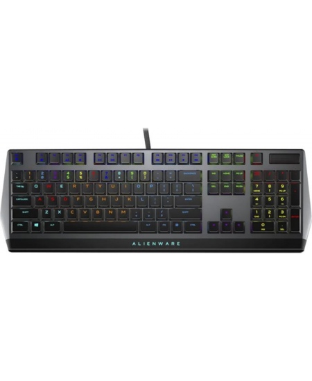 Dell AW510K Mechanical Gaming Keyboard, RGB LED light, EN, Dark Gray, Wired