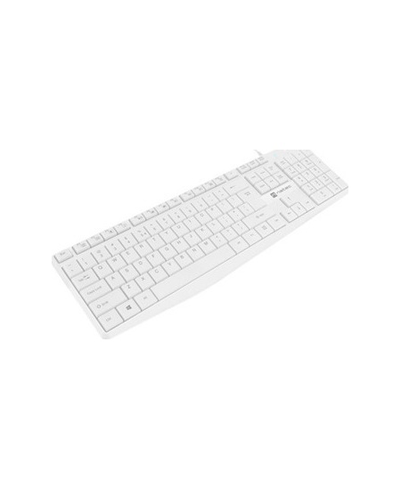 Natec Keyboard Nautilus NKL-1951 Wired, US, USB Type-A, White
