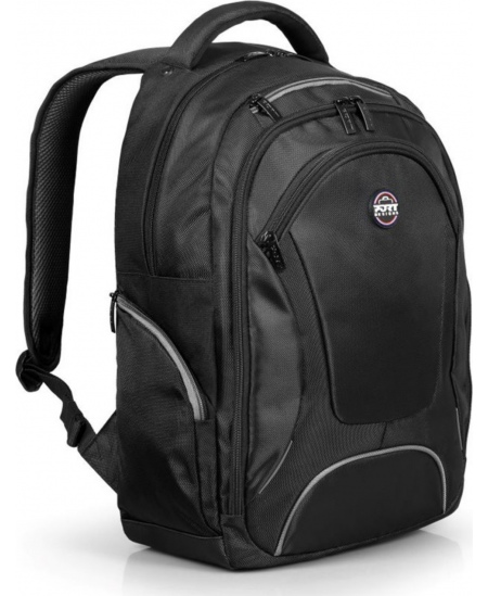 Port Designs Courchevel Fits up to size 15.6 ", Black, Waterproof cover, Shoulder strap, Backpack