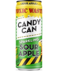 Gazuotas gaivusis gėrimas CANDY CAN x Toxic Waste Sour Apple, 0.33 l